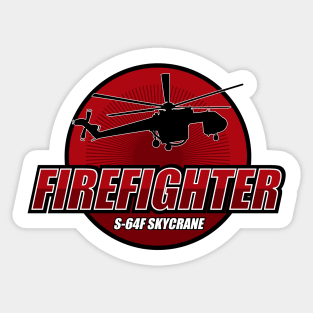 S-64 Skycrane Firefighter Sticker